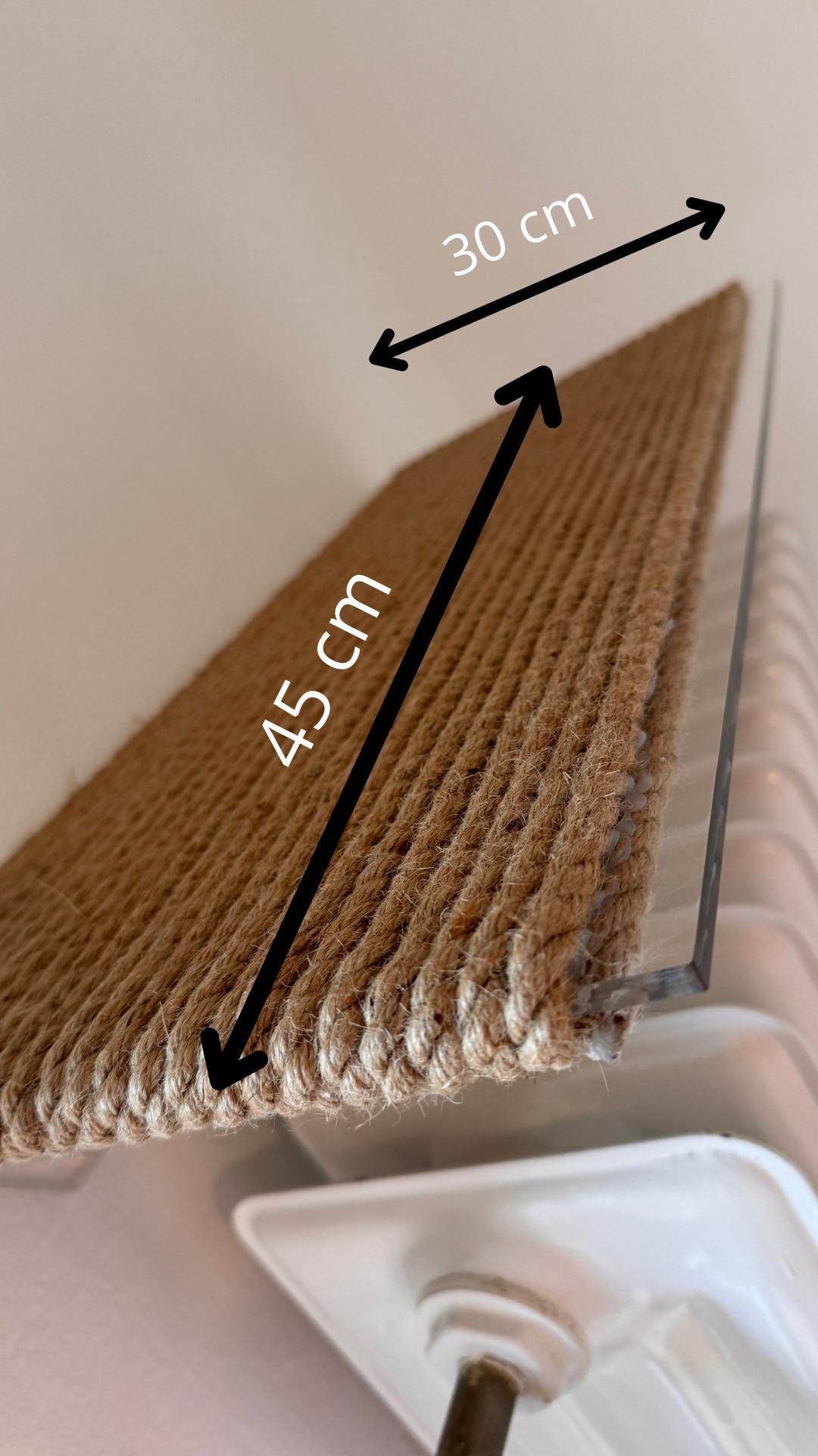 Large Wall Mounted Cat Shelf Scratching Post Cozy Climbing and Lounging Spot for Cats