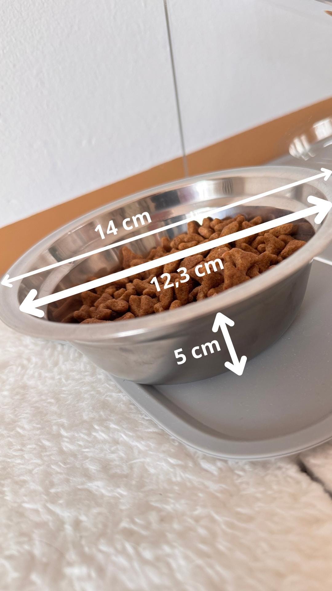 Elevated Double Pet Bowl Stand – Tilted Food and Water Feeder for Dogs and Cats Raised Feeding Station