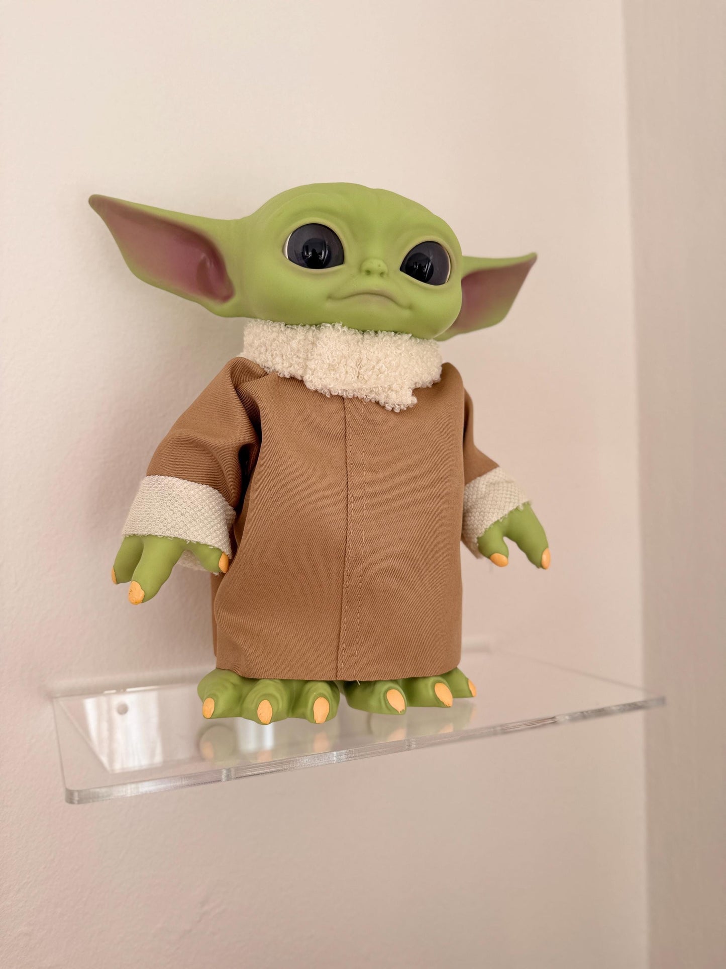 Wall shelves. Floating transparent acrylic shelves. Plant stands. Set of 3 shelves. Invisible shelves for the home