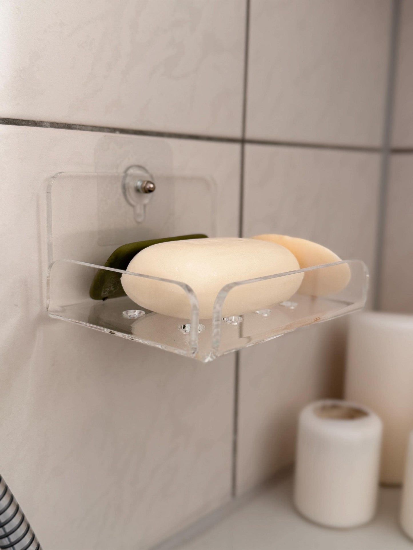 Shower Shelf Set Adhesive Bathroom Shelves for Tile Walls, No Drilling, Organizer for Soap, Toothbrush, Toothpaste, Razors, Combs