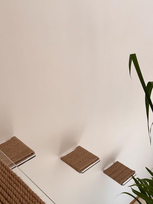 Wall-Mounted Cat Steps – Climbing Shelves and Scratching Steps for Pets Interactive Wall Cat Furniture. 3pc